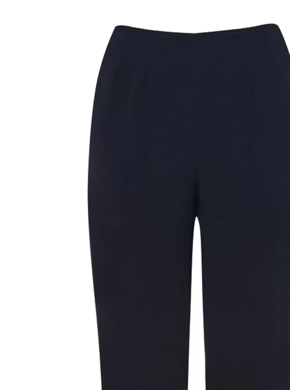 Hot Crepe Straight Leg Trouser-Black Women Trousers