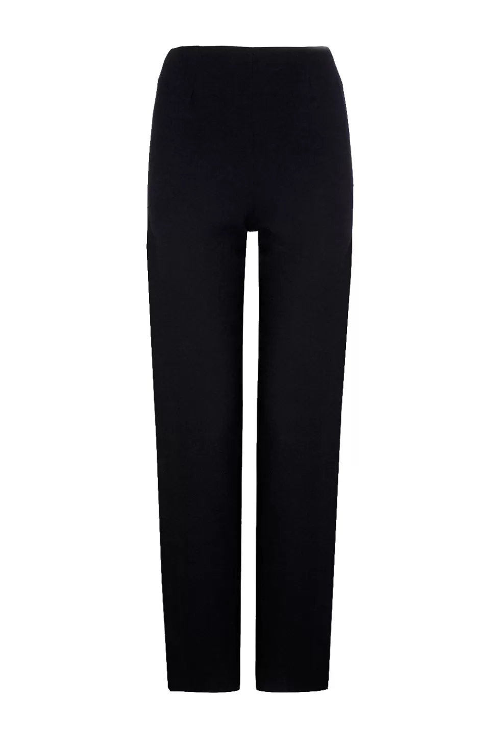 Hot Crepe Straight Leg Trouser-Black Women Trousers