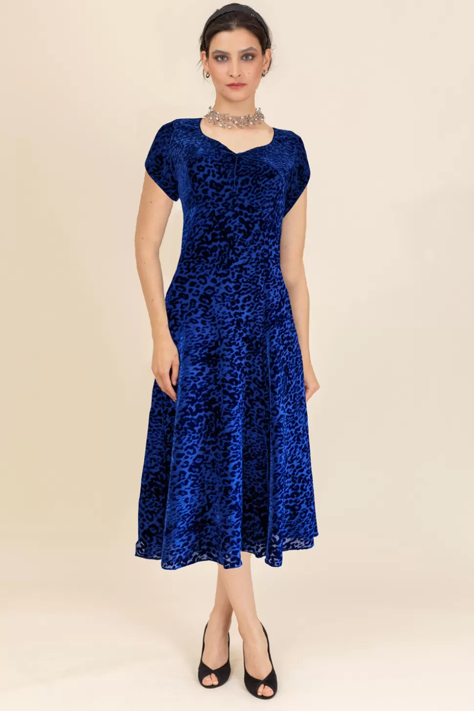 Sale Henrietta Devore Dress Women Dresses