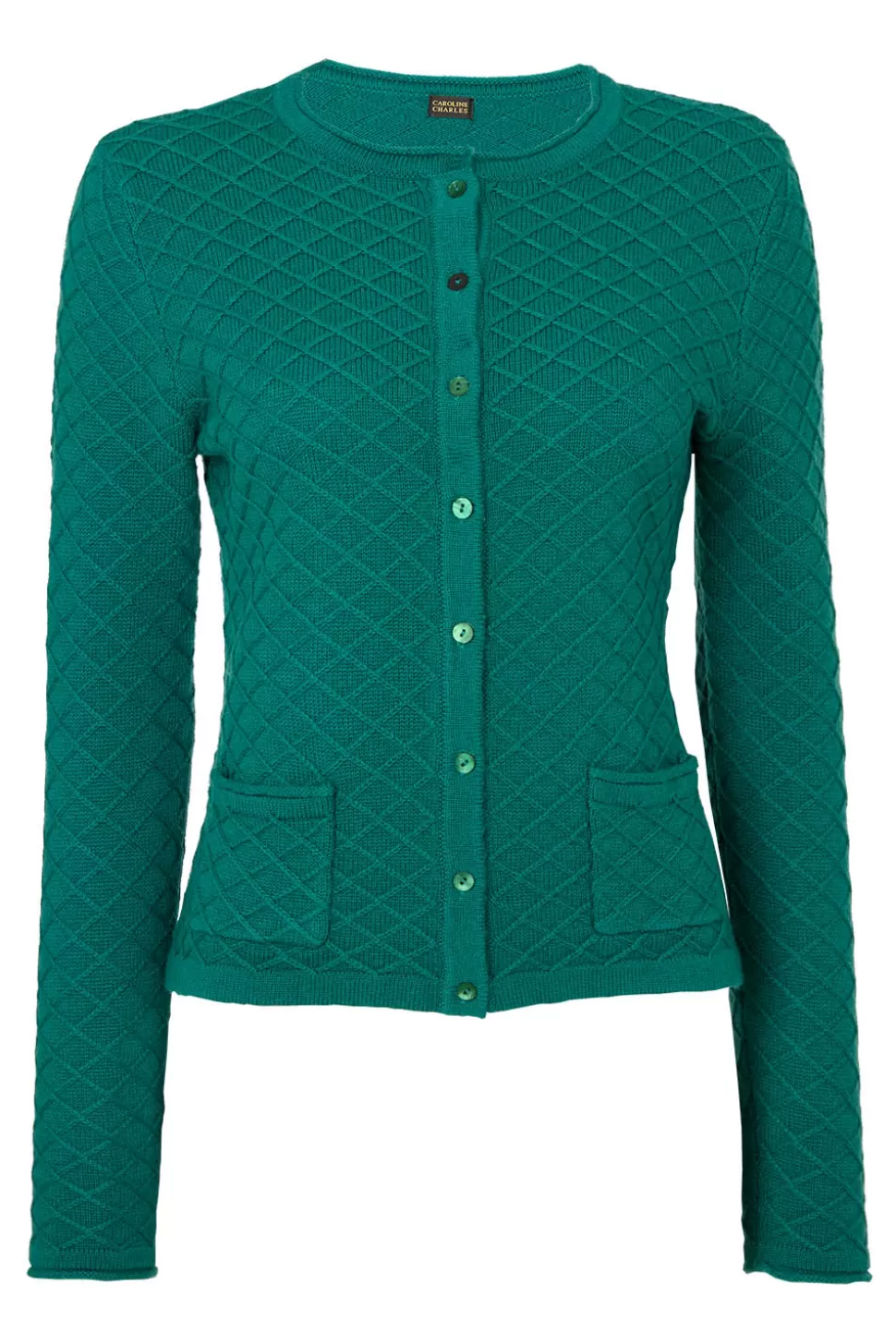 Discount Lattice Cardigan-Jade Women Tops & Knitwear